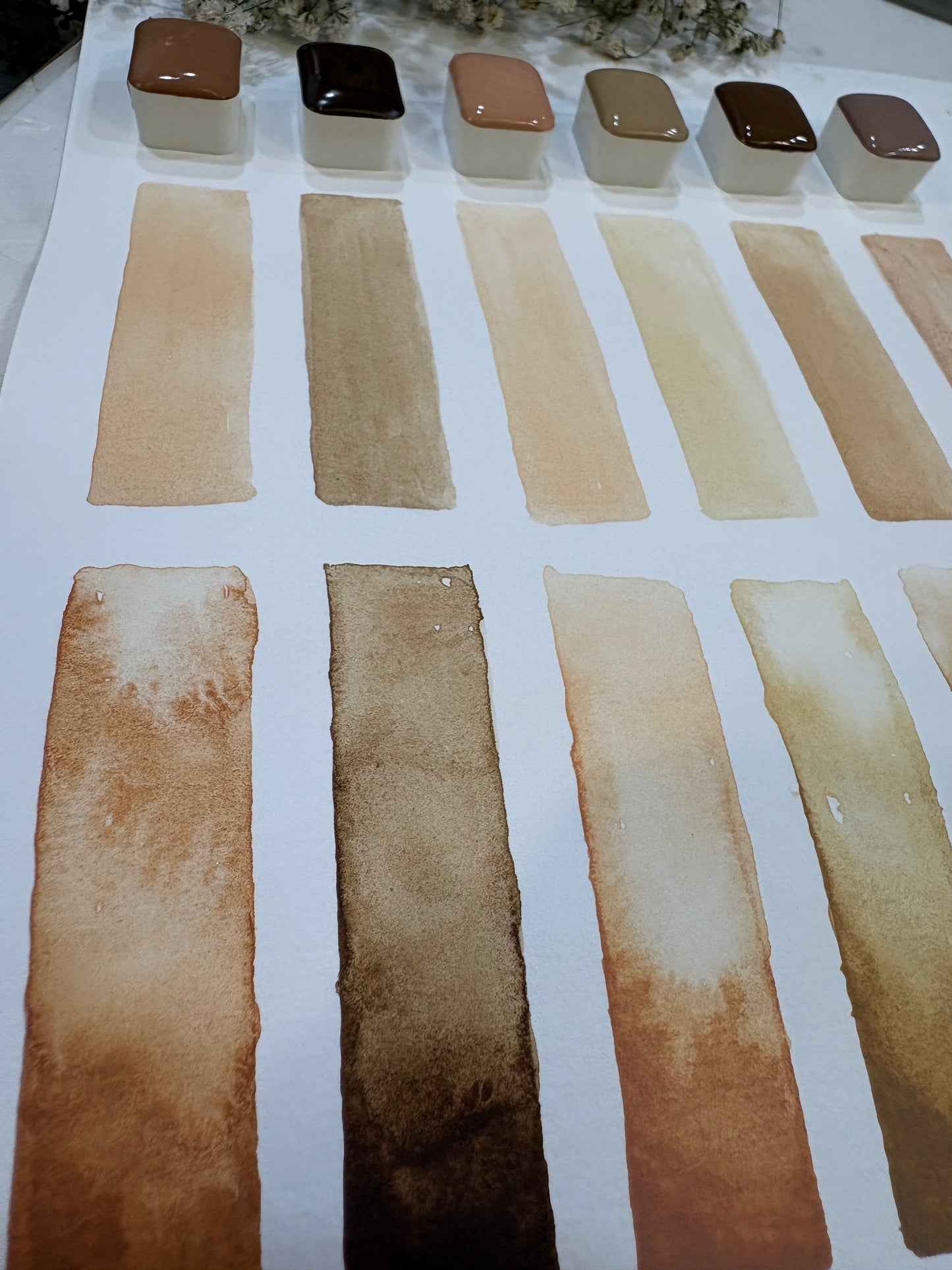 Skin shades Half pans~